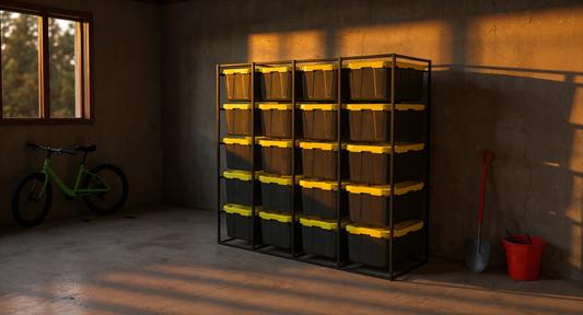 Rex Heavy-Duty Tote Storage Rack — 4x5